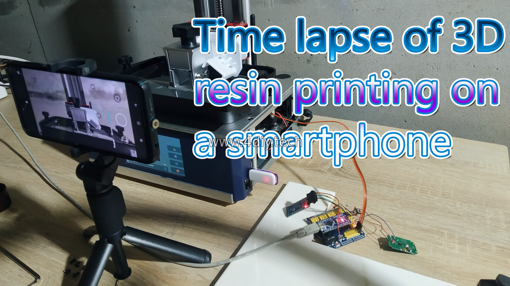 Как снять таймлапс фотополимерной 3D печати на смартфон?